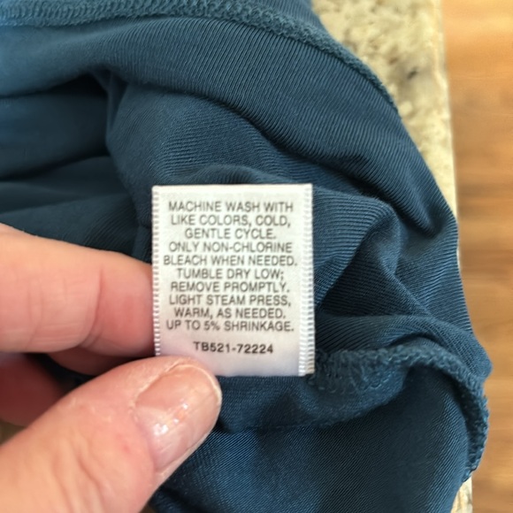 Pendleton dark teal scoop neck long sleeve tee - Picture 8 of 8